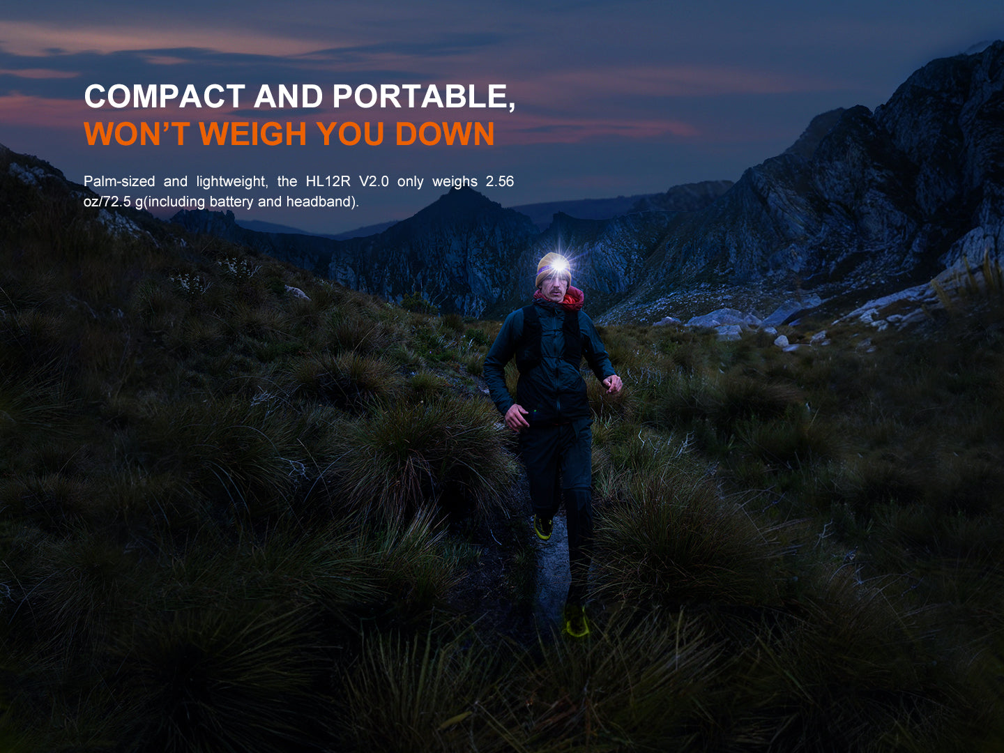 Fenix HL12R V2 Ultralight Outdoor Rechargeable Headlamp SpadezStore