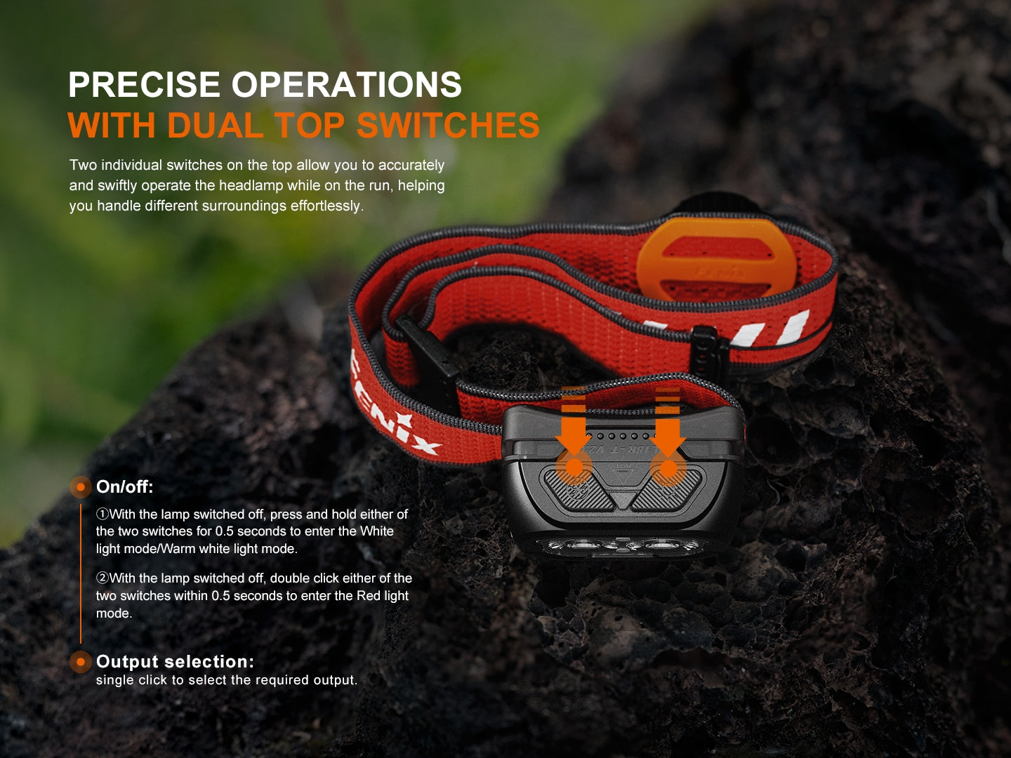 Fenix HL18R-T V2 Lightweight Trail Running Headlamp SpadezStore