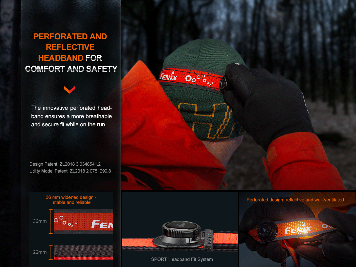 Fenix HL32R-T Trail Running LED Headlamp - 800 Lumens SpadezStore