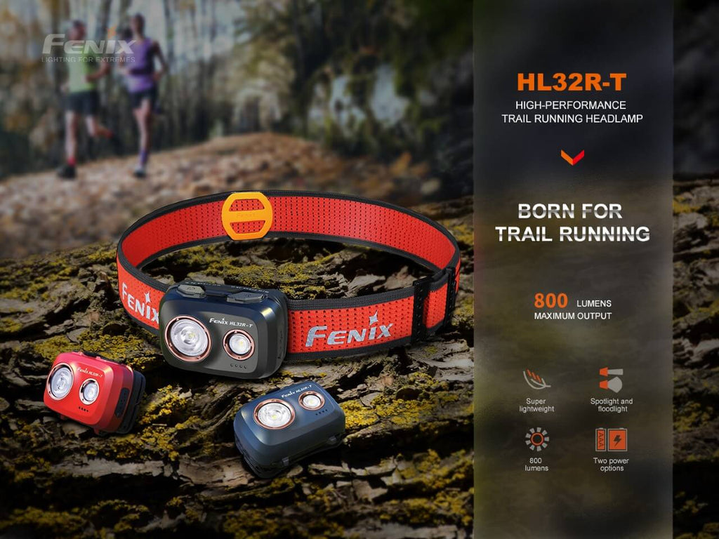 Fenix HL32R-T Trail Running LED Headlamp - 800 Lumens SpadezStore