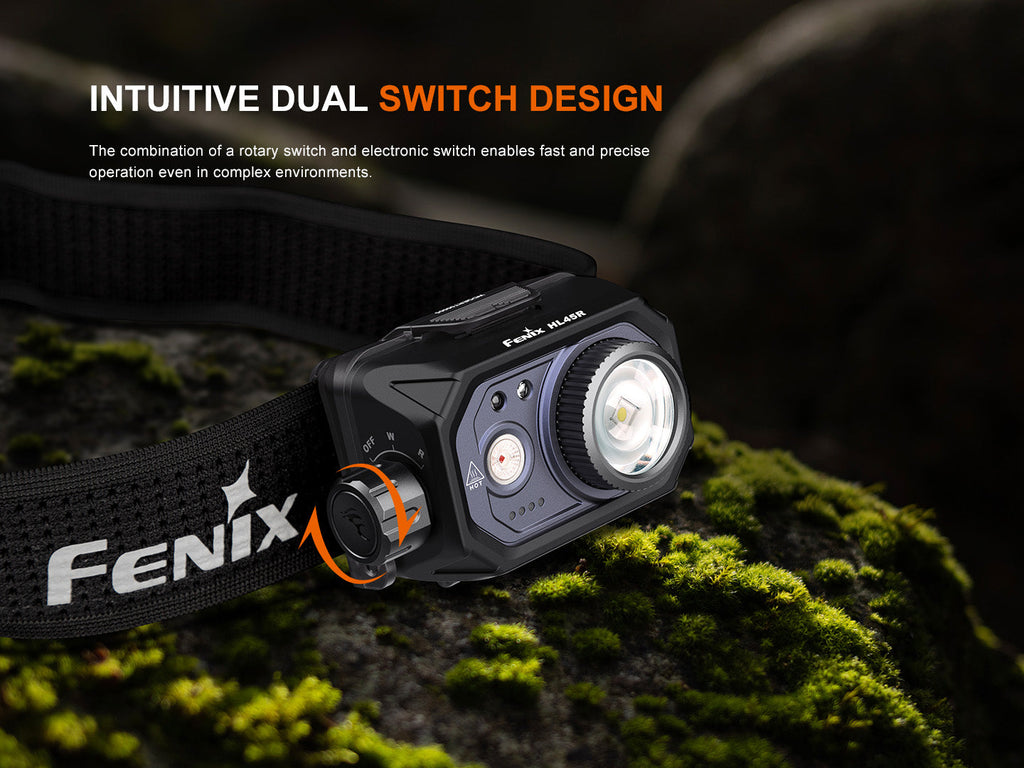 Fenix HL45R Rechargeable Focusing Gesture-Sensing Headlamp SpadezStore