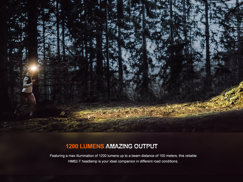 Fenix HM62-T Lightweight Trail Running Headlamp SpadezStore