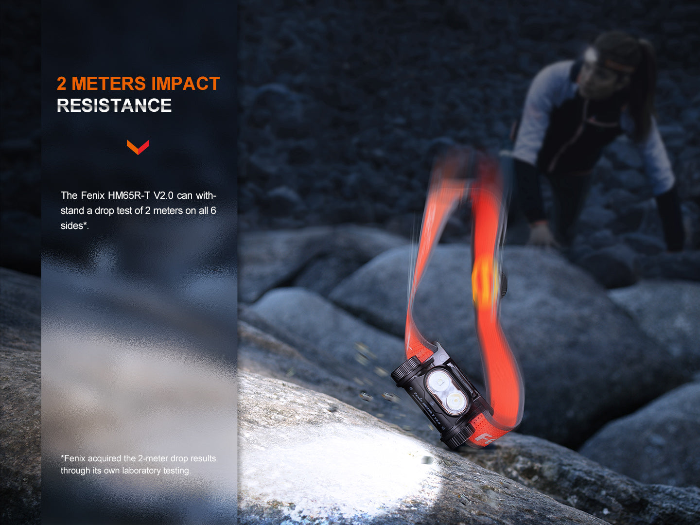 Fenix HM65R-T V2 Rechargeable Lightweight Trail Running Headlamp SpadezStore