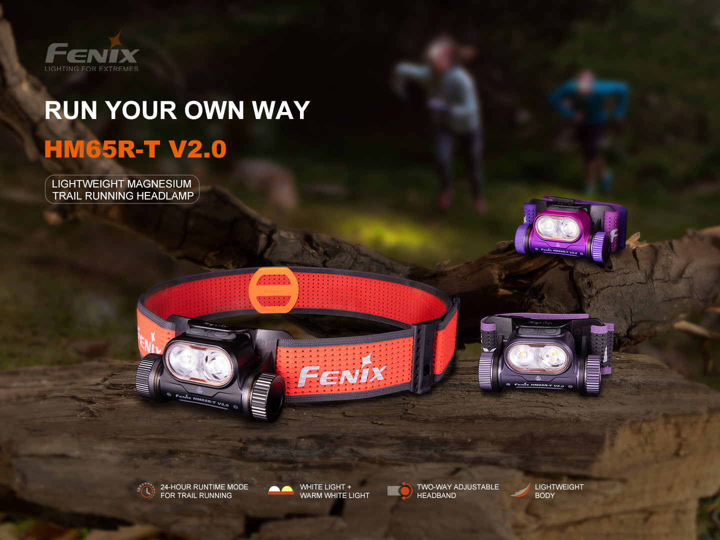 Fenix HM65R-T V2 Rechargeable Lightweight Trail Running Headlamp SpadezStore