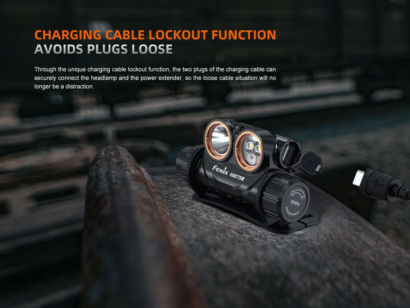 Fenix HM75R Rechargeable Industrial Headlamp - 1600 Lumens SpadezStore