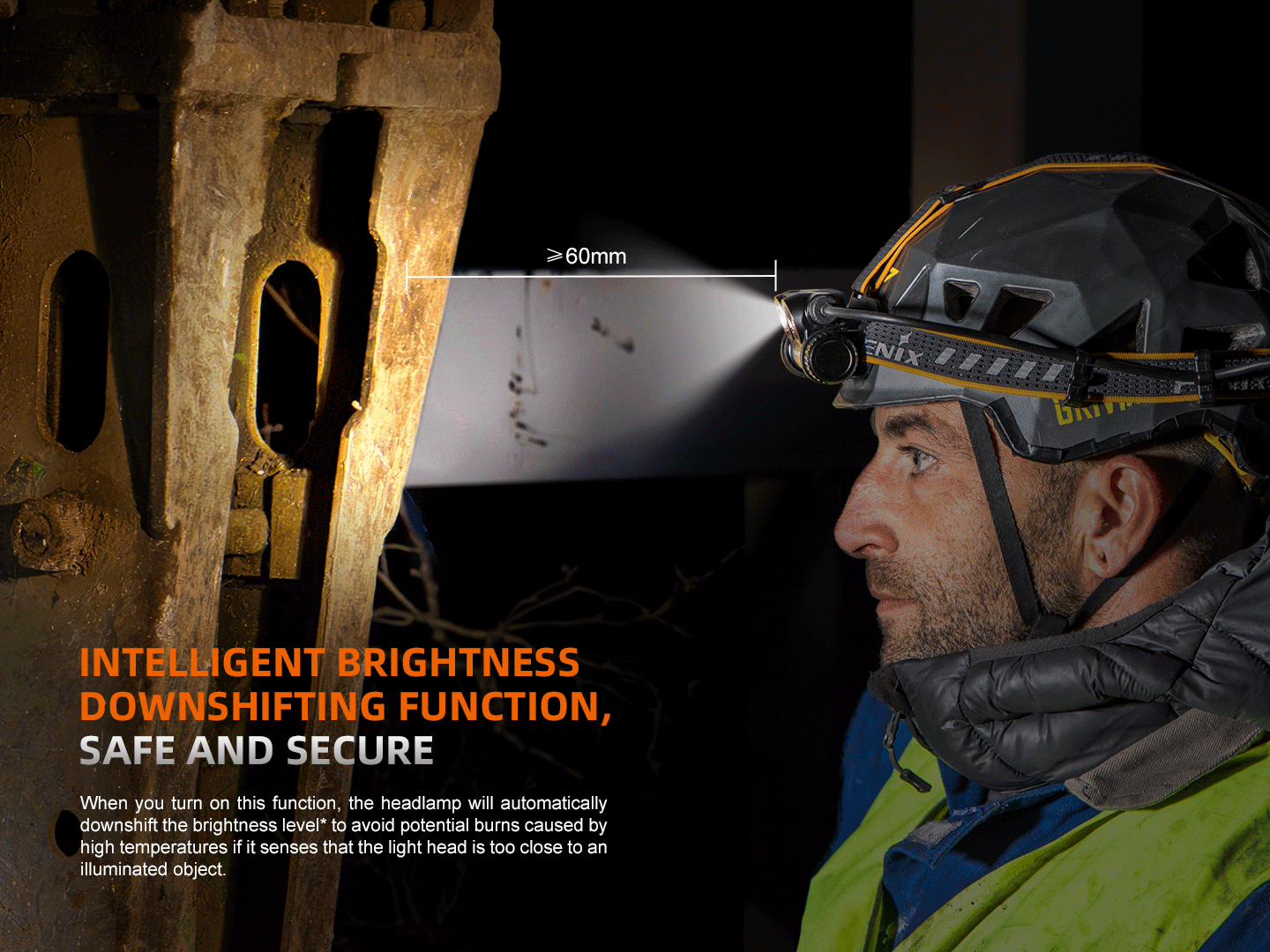 Fenix HM75R Rechargeable Industrial Headlamp - 1600 Lumens SpadezStore