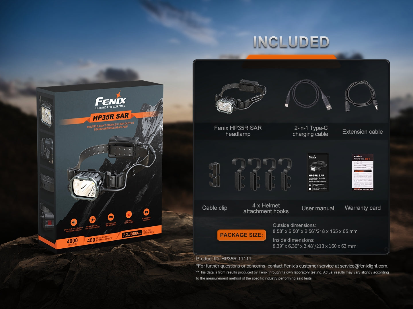 Fenix HP35R Search and Rescue Headlamp SpadezStore