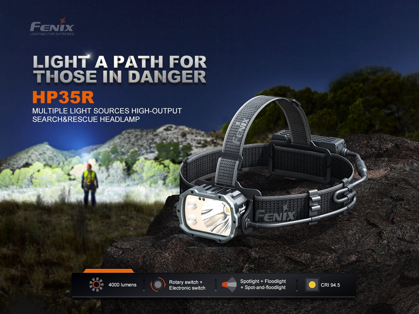 Fenix HP35R Search and Rescue Headlamp SpadezStore