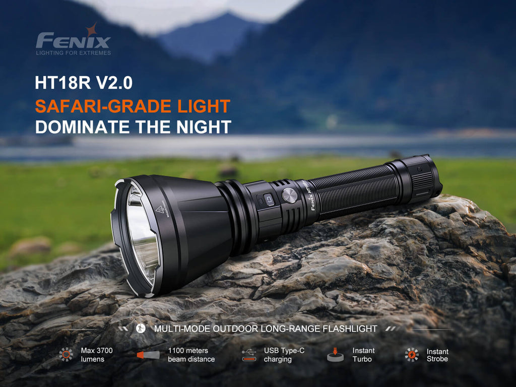 Fenix HT18R V2 Long-Range Hunting Flashlight SpadezStore