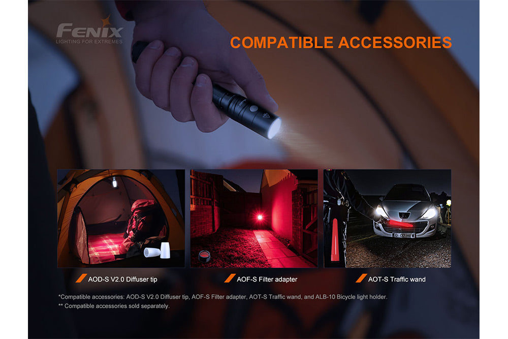 Fenix LD22 V2 Compact LED Flashlight - 800 Lumens SpadezStore
