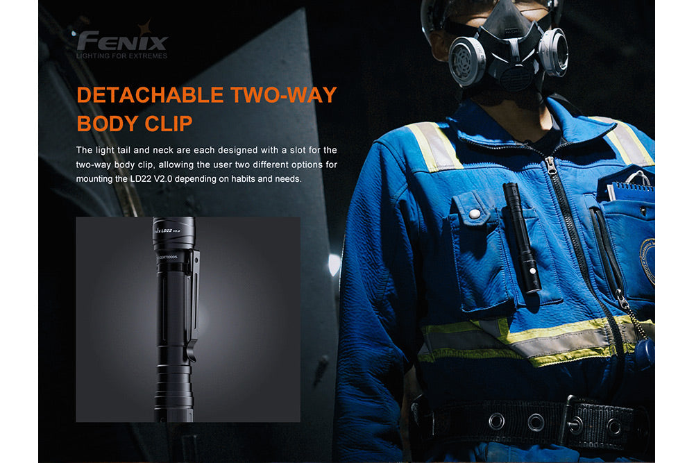 Fenix LD22 V2 Compact LED Flashlight - 800 Lumens SpadezStore