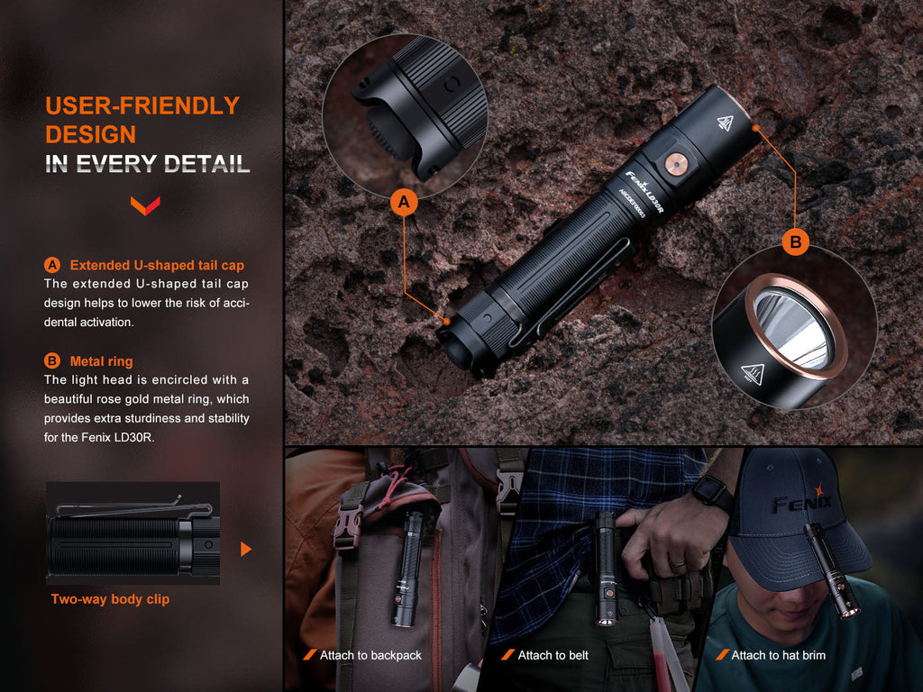 Fenix LD30R High-Performance Lightweight Flashlight SpadezStore