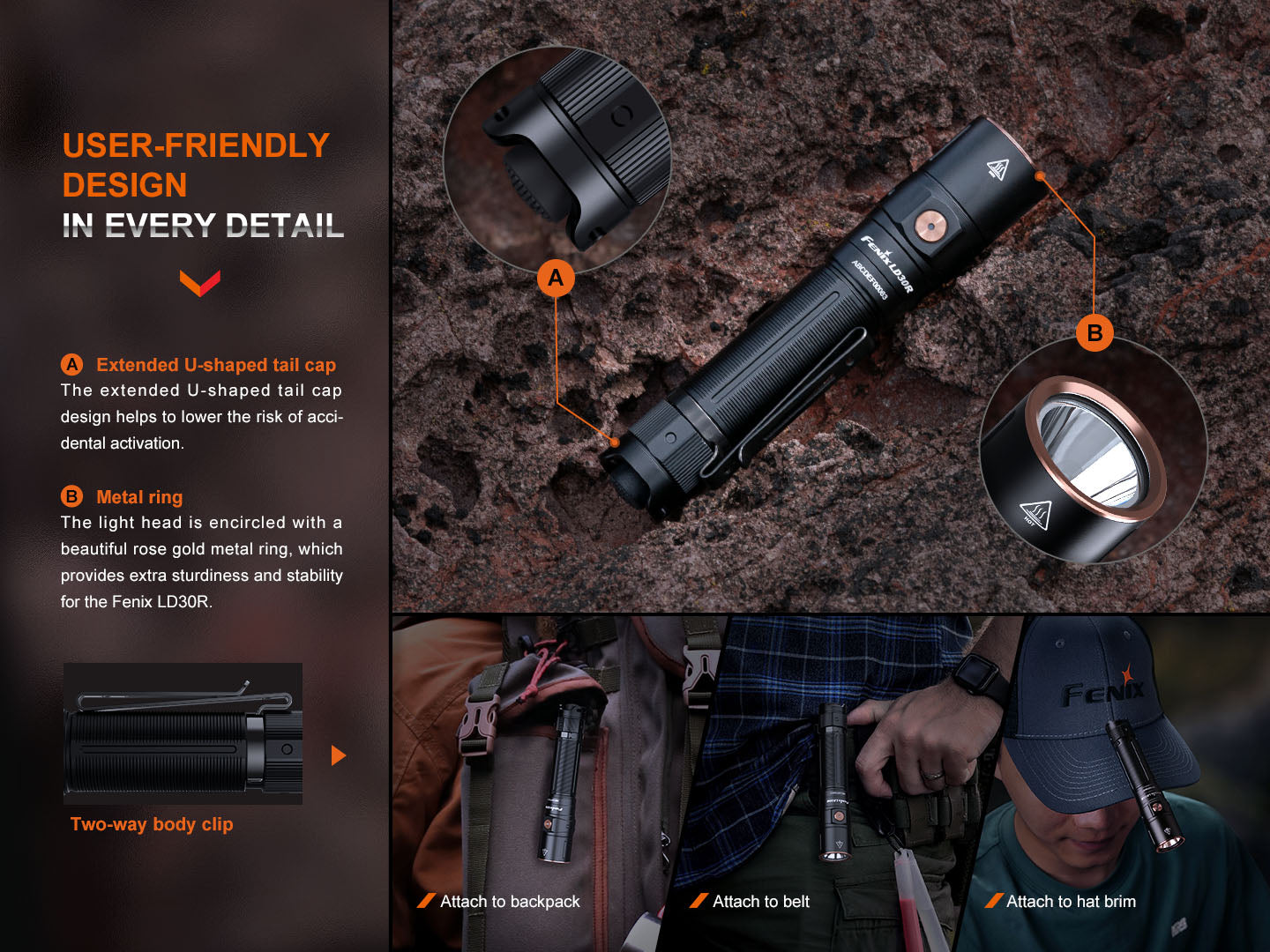 Fenix LD30R High-Performance Lightweight Flashlight SpadezStore
