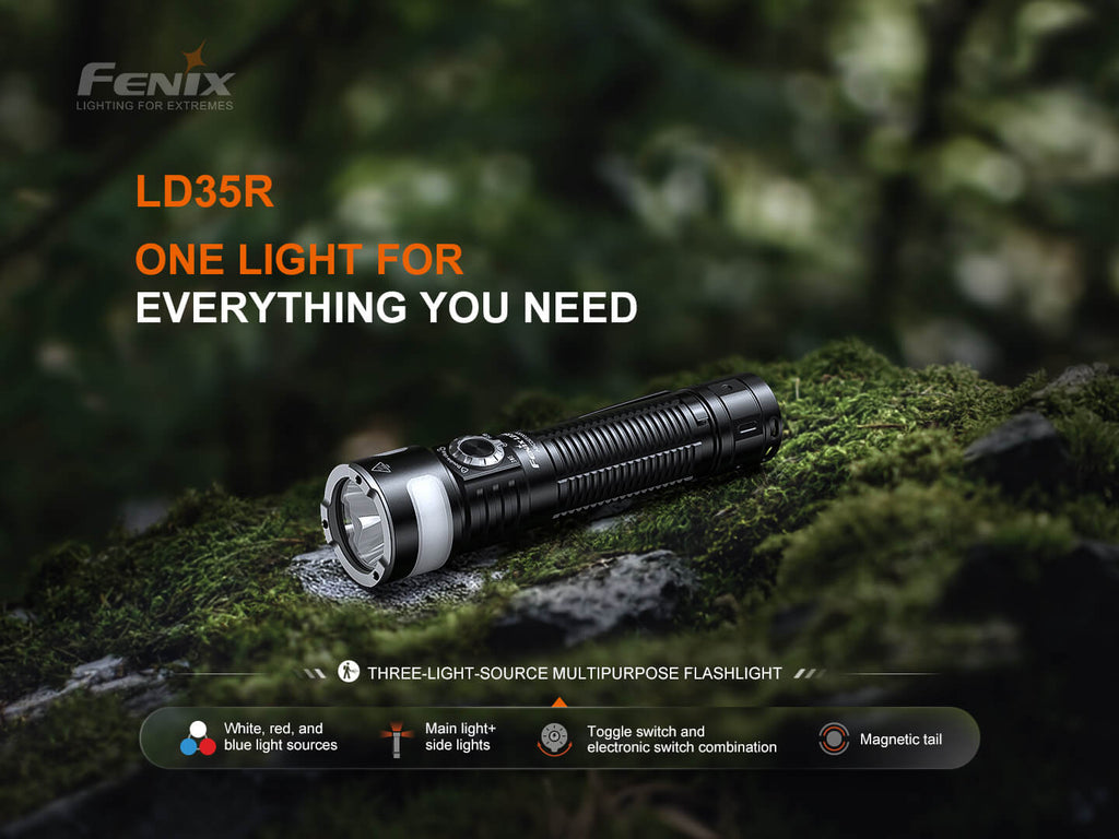 Fenix LD35R High Performance Multimode Tactical Flashlight SpadezStore