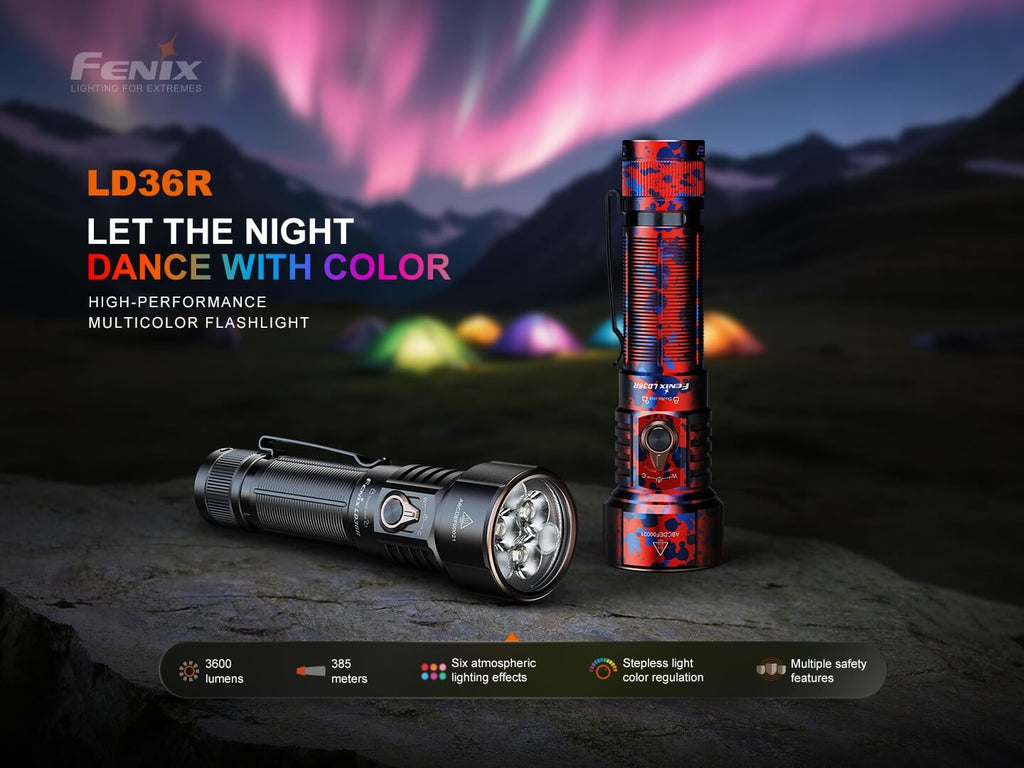 Fenix LD36R Multicolor Flashlight SpadezStore
