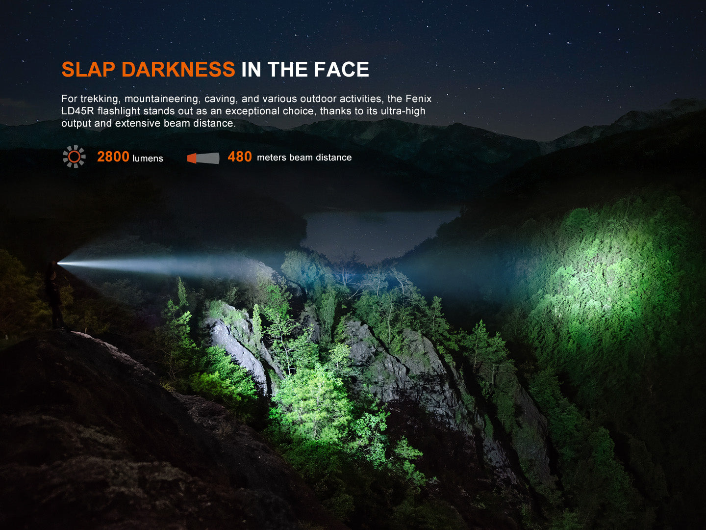 Fenix LD45R Digital Focus Rechargeable LED Flashlight SpadezStore