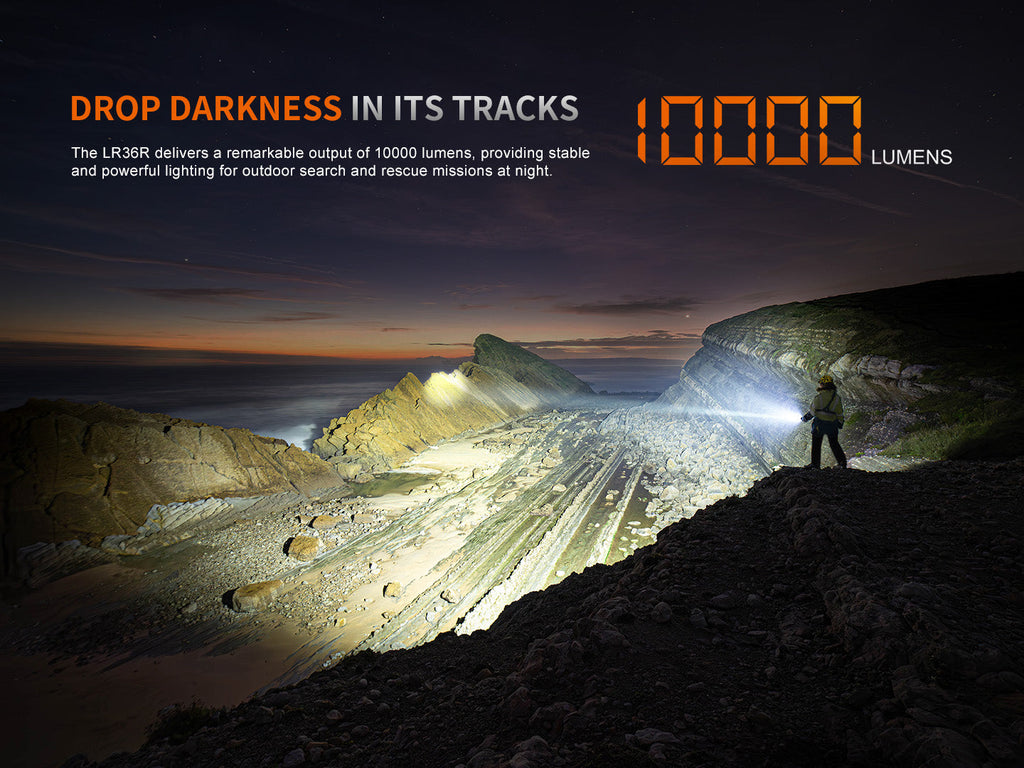 Fenix LR36R White Laser Searching Flashlight SpadezStore