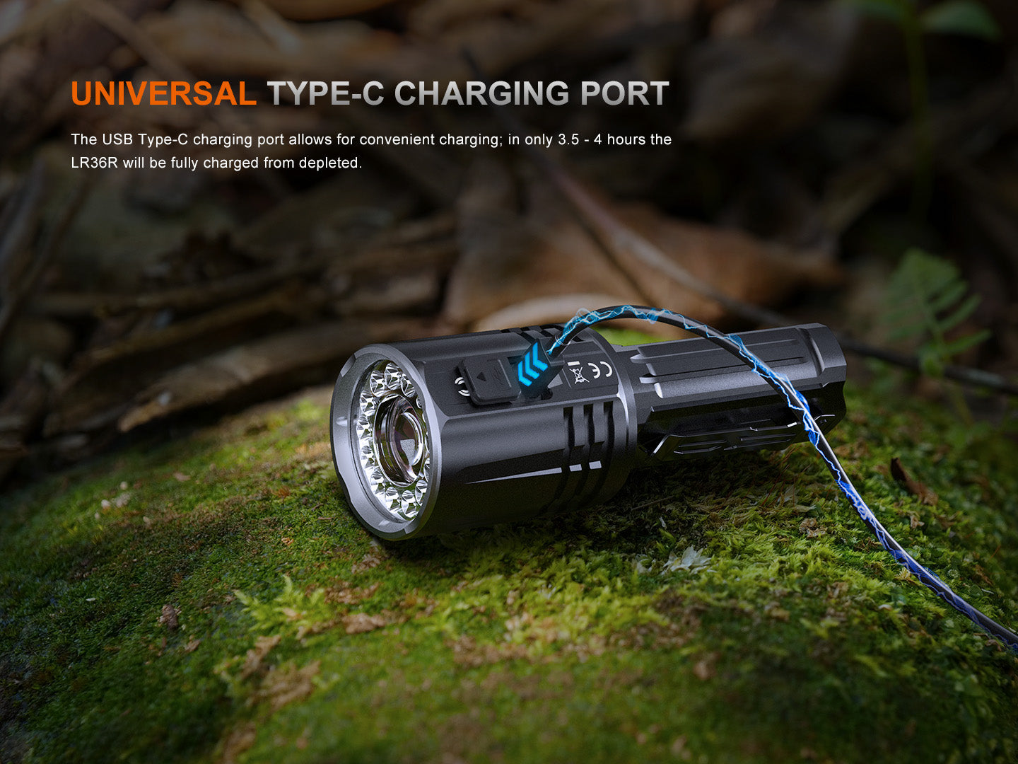 Fenix LR36R White Laser Searching Flashlight SpadezStore