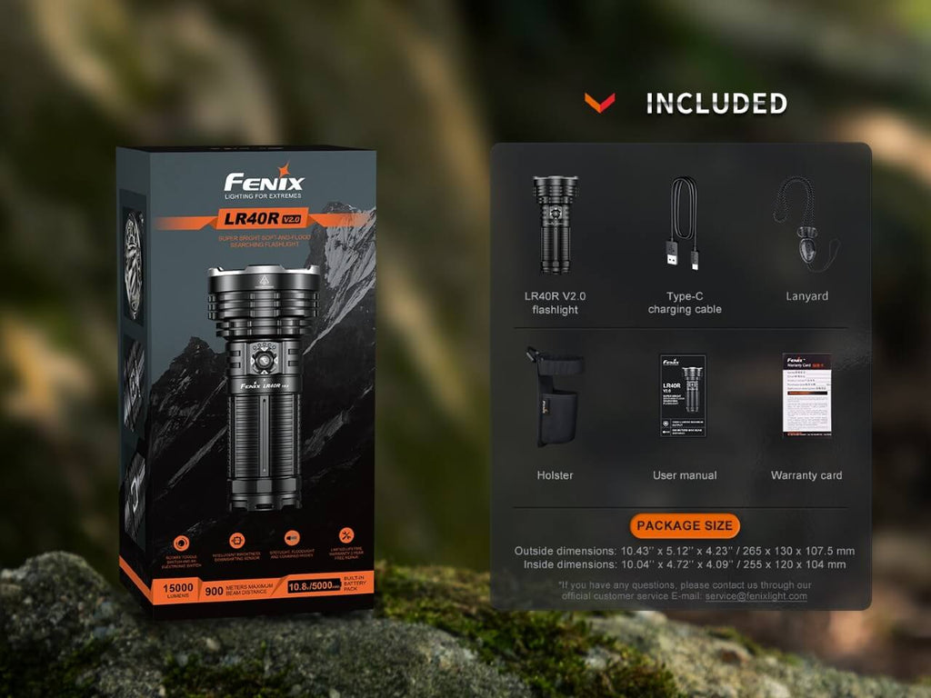 Fenix LR40R V2.0 Rechargeable LED Searchlight SpadezStore