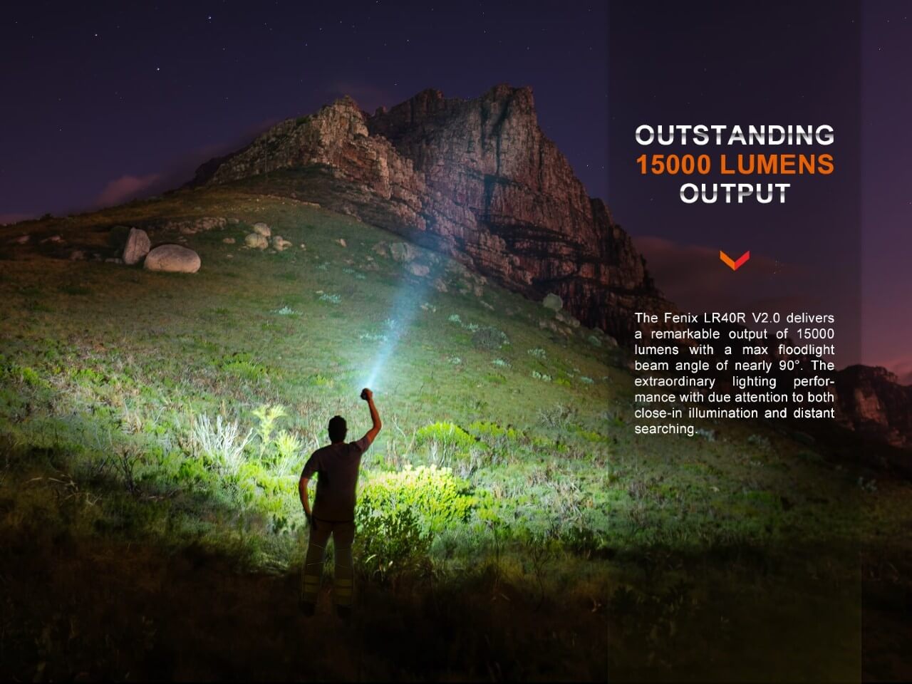 Fenix LR40R V2.0 Rechargeable LED Searchlight SpadezStore