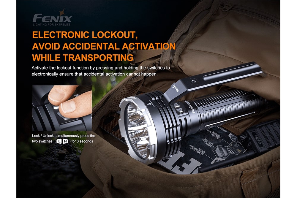 Fenix LR80R Rechargeable LED Searchlight - 18000 Lumens SpadezStore