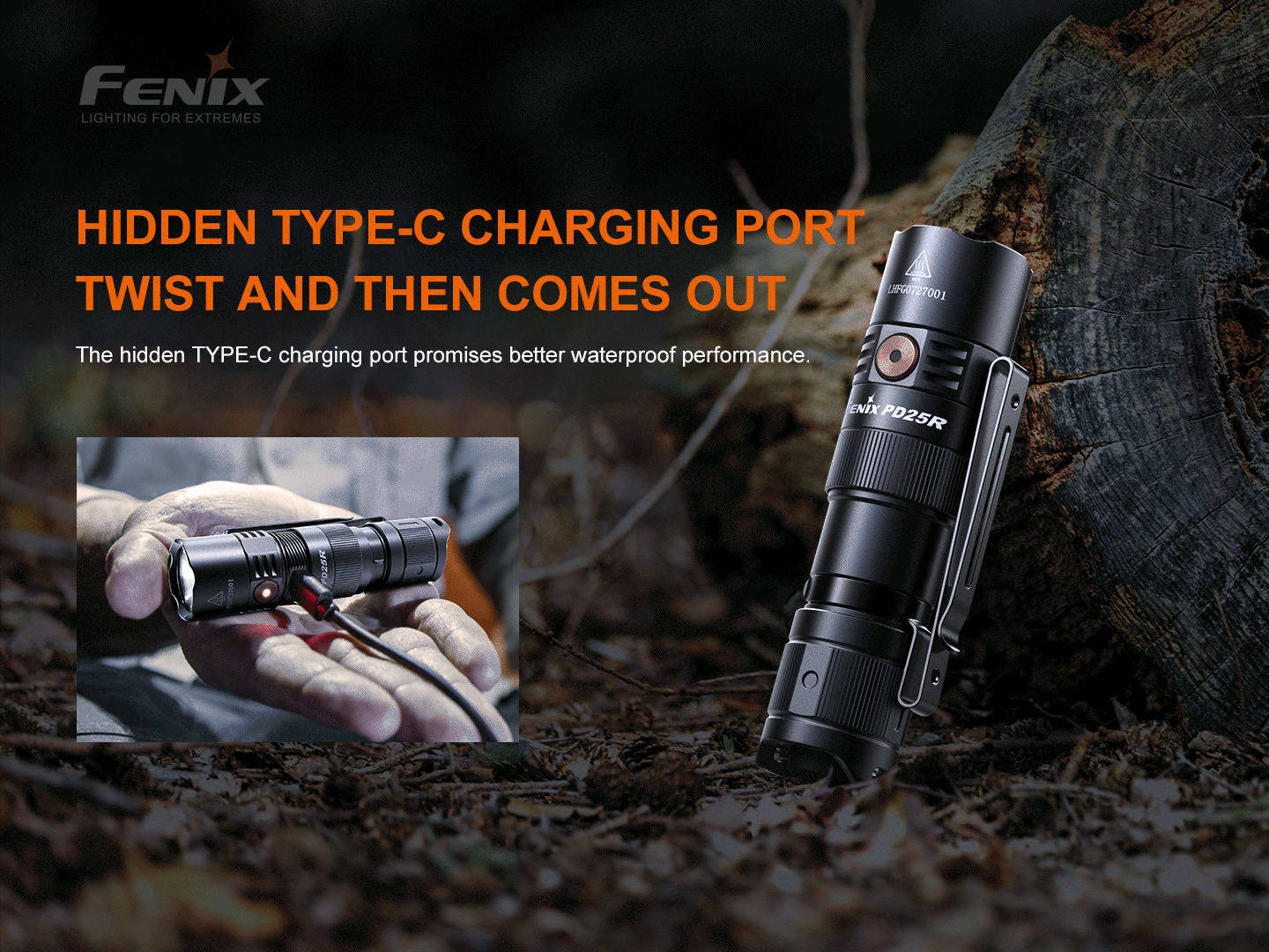 Fenix PD25R Rechargeable LED Flashlight SpadezStore