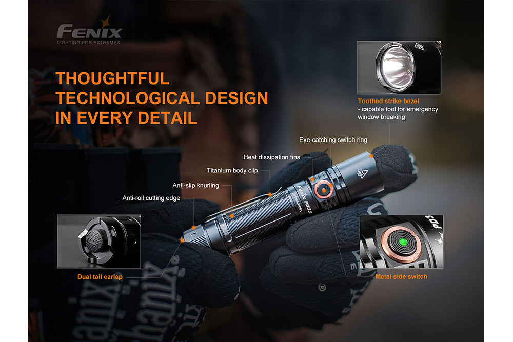 Fenix PD35 V3.0 Everyday Carry Flashlight - 1700 Lumens SpadezStore