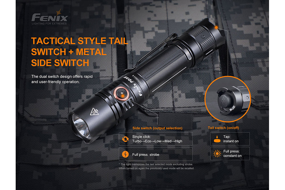 Fenix PD35 V3.0 Everyday Carry Flashlight - 1700 Lumens SpadezStore