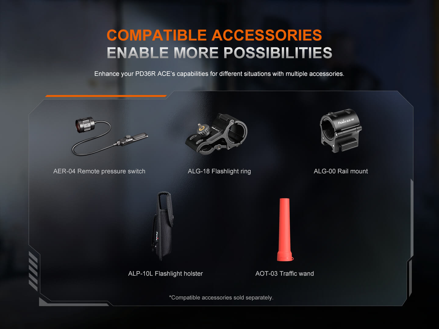 Fenix PD36R ACE Customizable Multi-Mode Flashlight SpadezStore