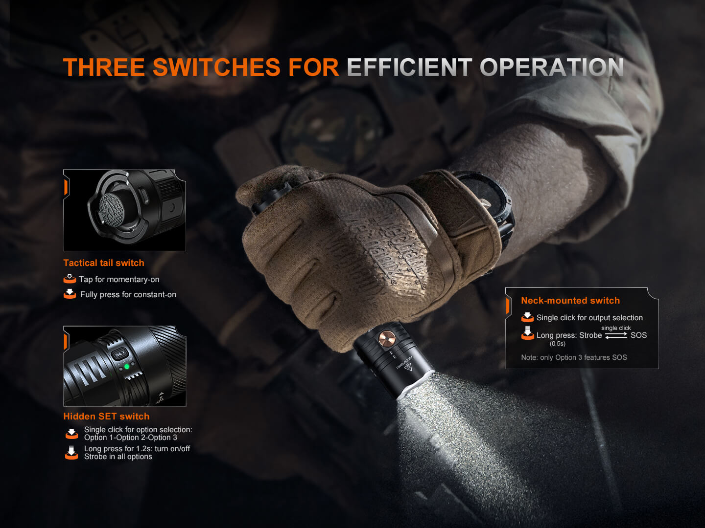 Fenix PD36R ACE Customizable Multi-Mode Flashlight SpadezStore