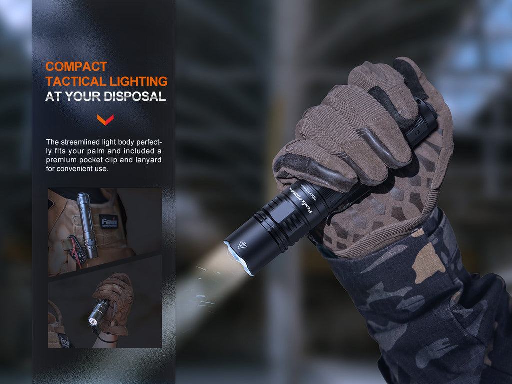 Fenix PD36R Pro 2800 Lumen Flashlight + FREE E03R V2 Keychain Light SpadezStore