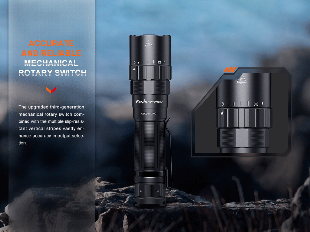 Fenix PD40R V3 Rechargeable Flashlight SpadezStore