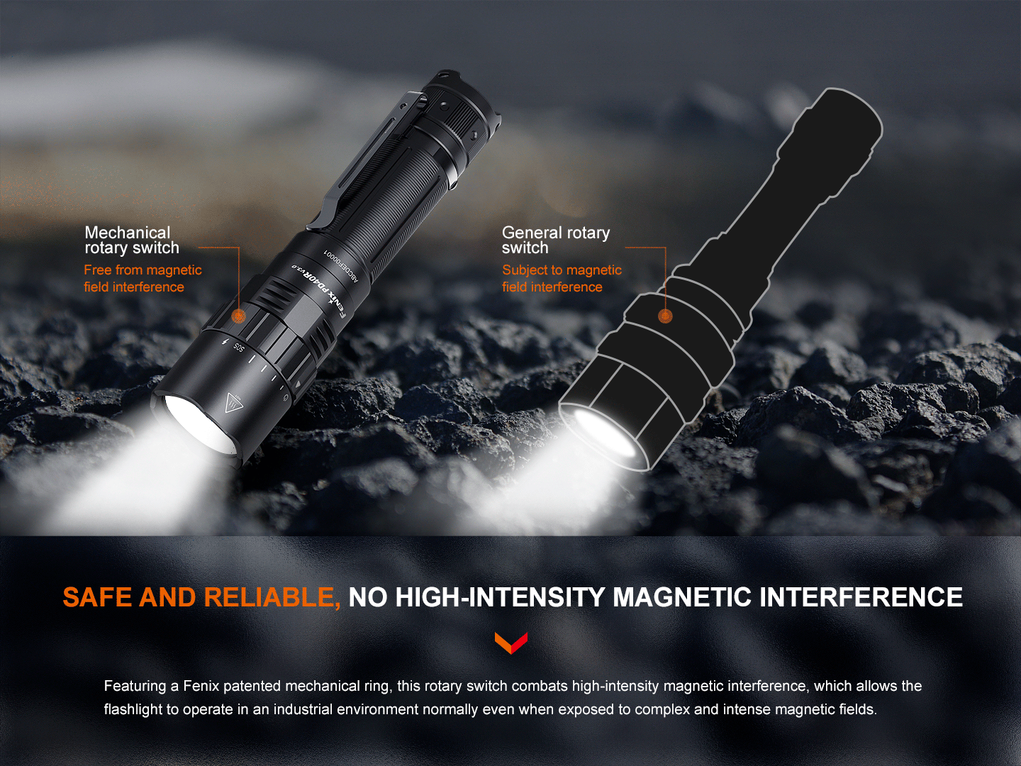 Fenix PD40R V3 Rechargeable Flashlight SpadezStore