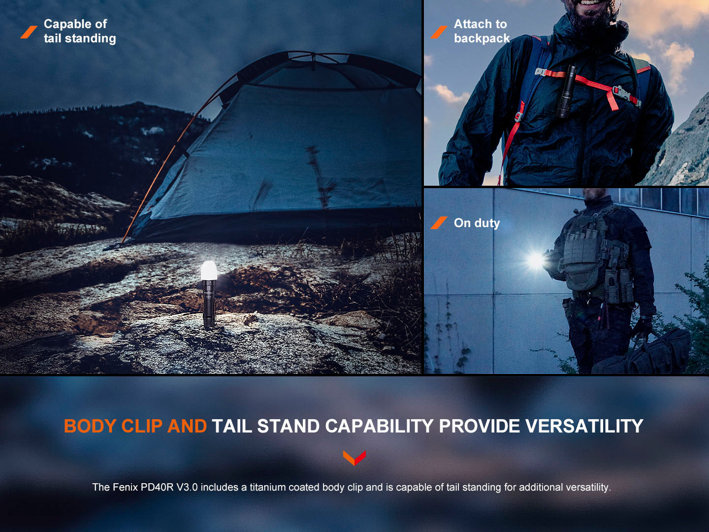 Fenix PD40R V3 Rechargeable Flashlight SpadezStore