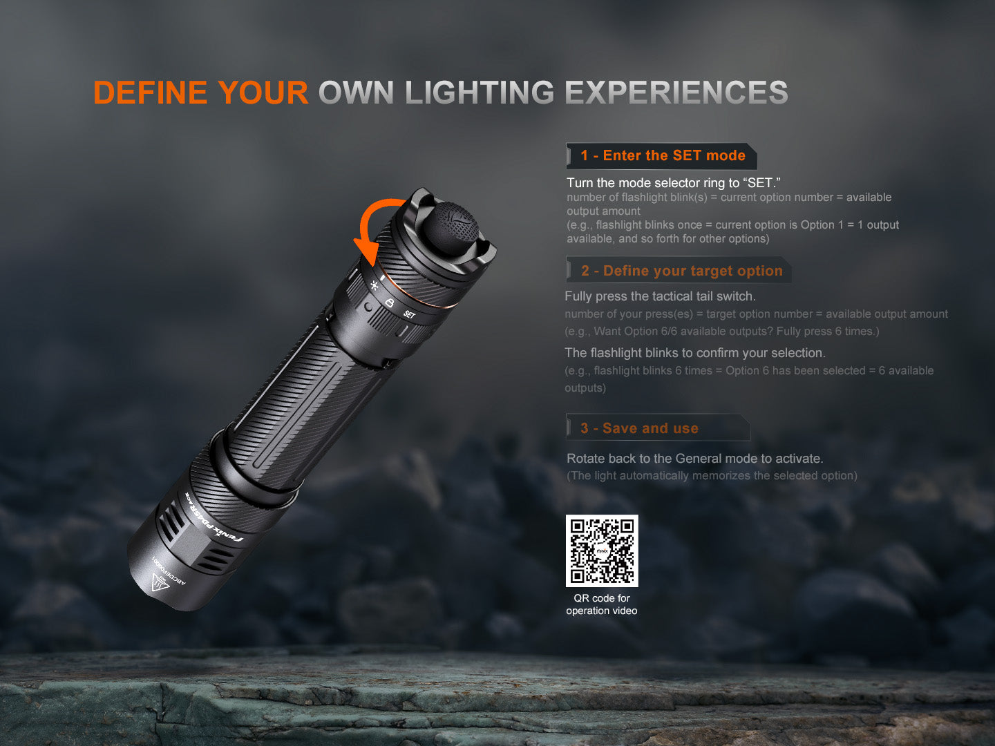 Fenix PD45R ACE Multi-Mode Tactical Flashlight SpadezStore