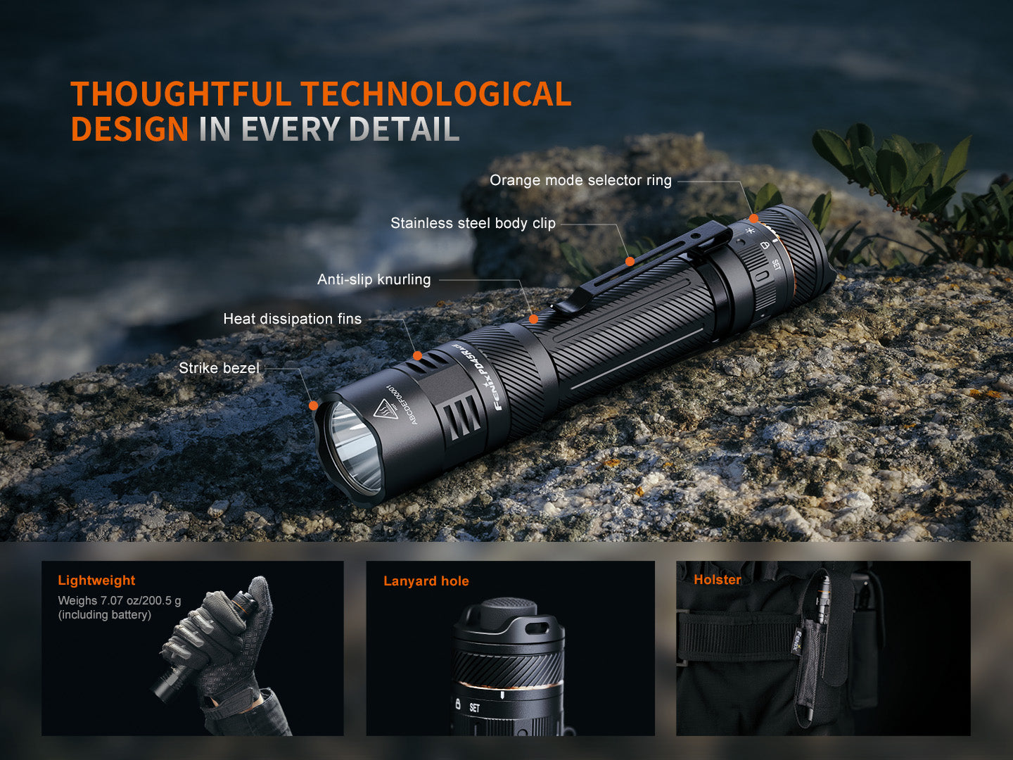 Fenix PD45R ACE Multi-Mode Tactical Flashlight SpadezStore