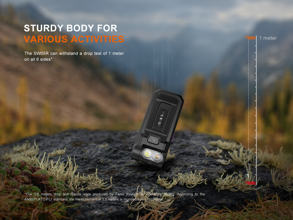 Fenix SW05R Multipurpose Clip-On Light with Red or UV Output SpadezStore