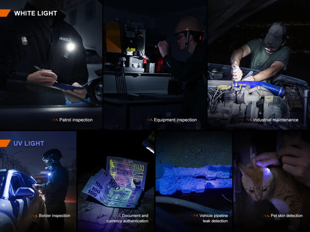 Fenix SW05R Multipurpose Clip-On Light with Red or UV Output SpadezStore