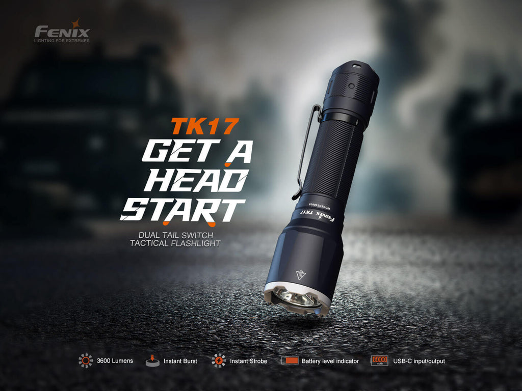 Fenix TK17 Dual Switch Tactical Flashlight SpadezStore
