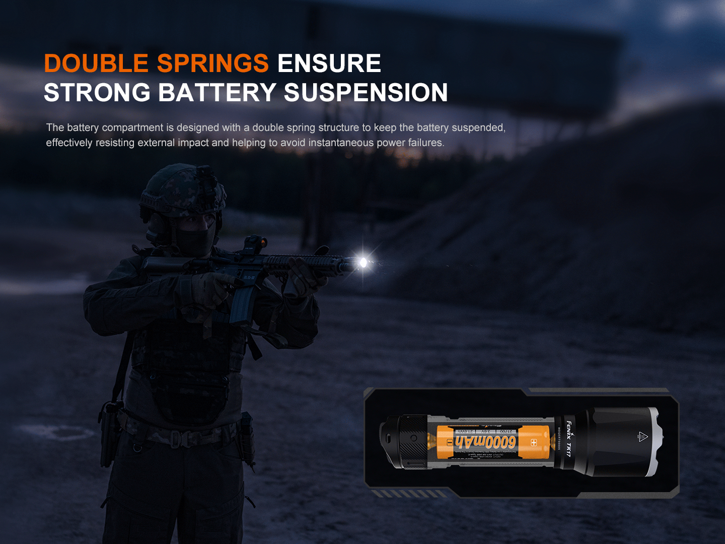 Fenix TK17 Dual Switch Tactical Flashlight SpadezStore