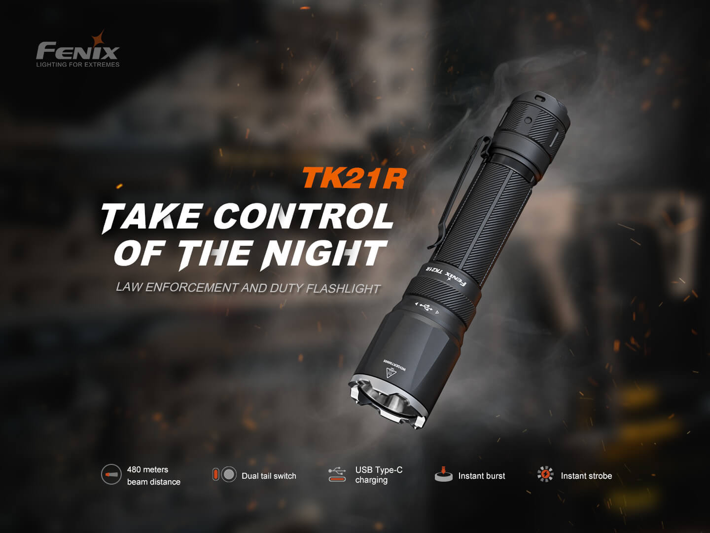 Fenix TK21R Duty Flashlight SpadezStore