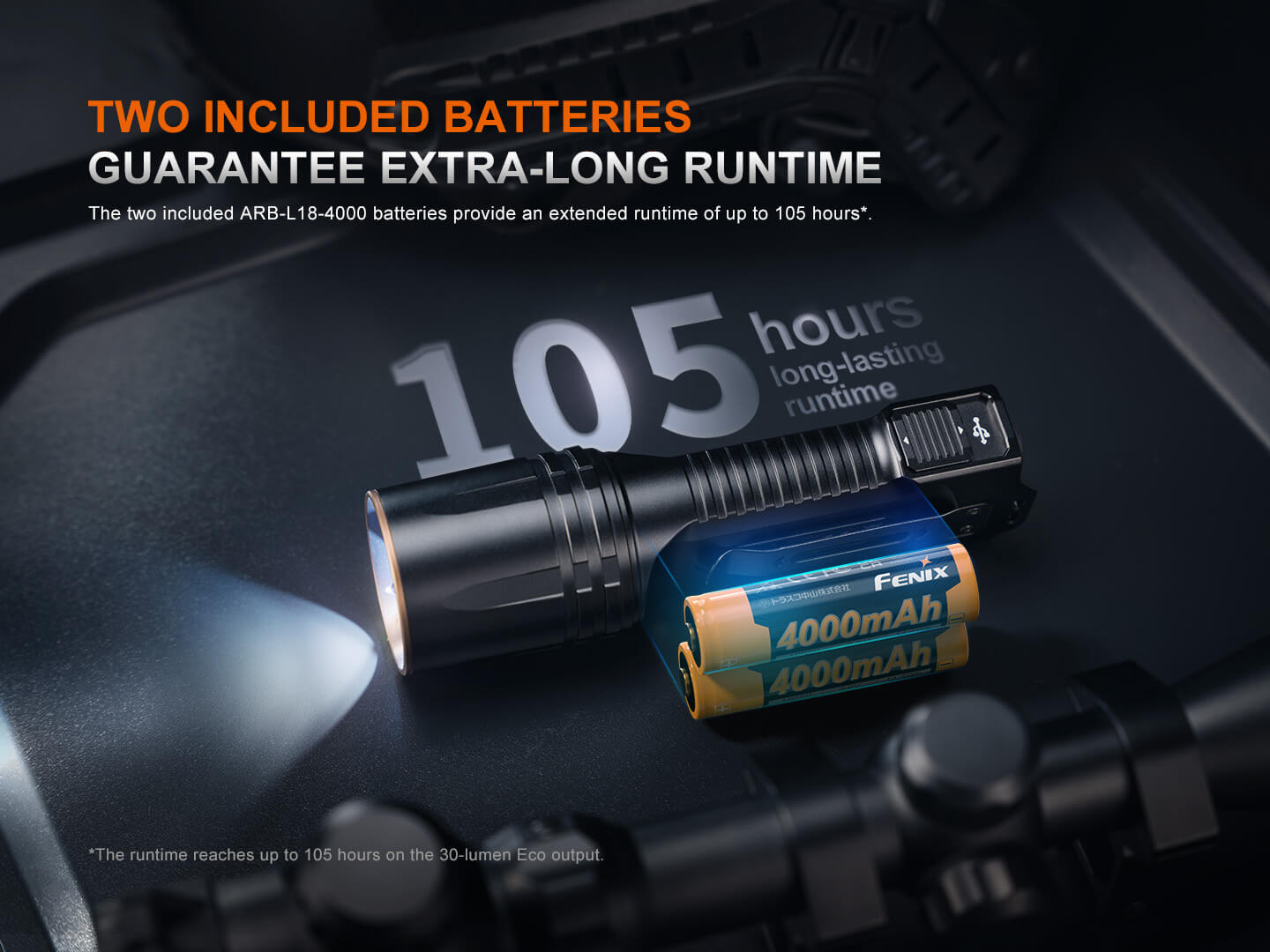 Fenix TK35R Rechargeable High-Performance Tactical Flashlight with UV Output SpadezStore