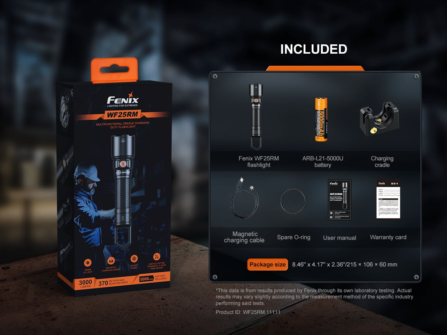 Fenix WF25RM Multifunctional Cradle Charging Duty Light SpadezStore