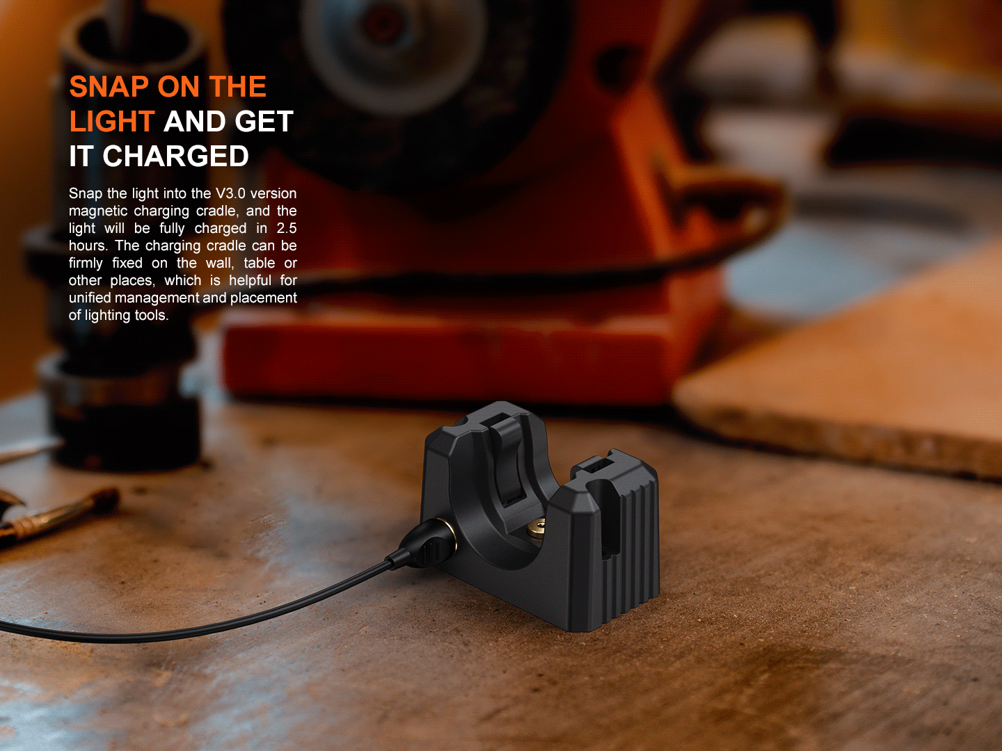 Fenix WF25RM Multifunctional Cradle Charging Duty Light SpadezStore