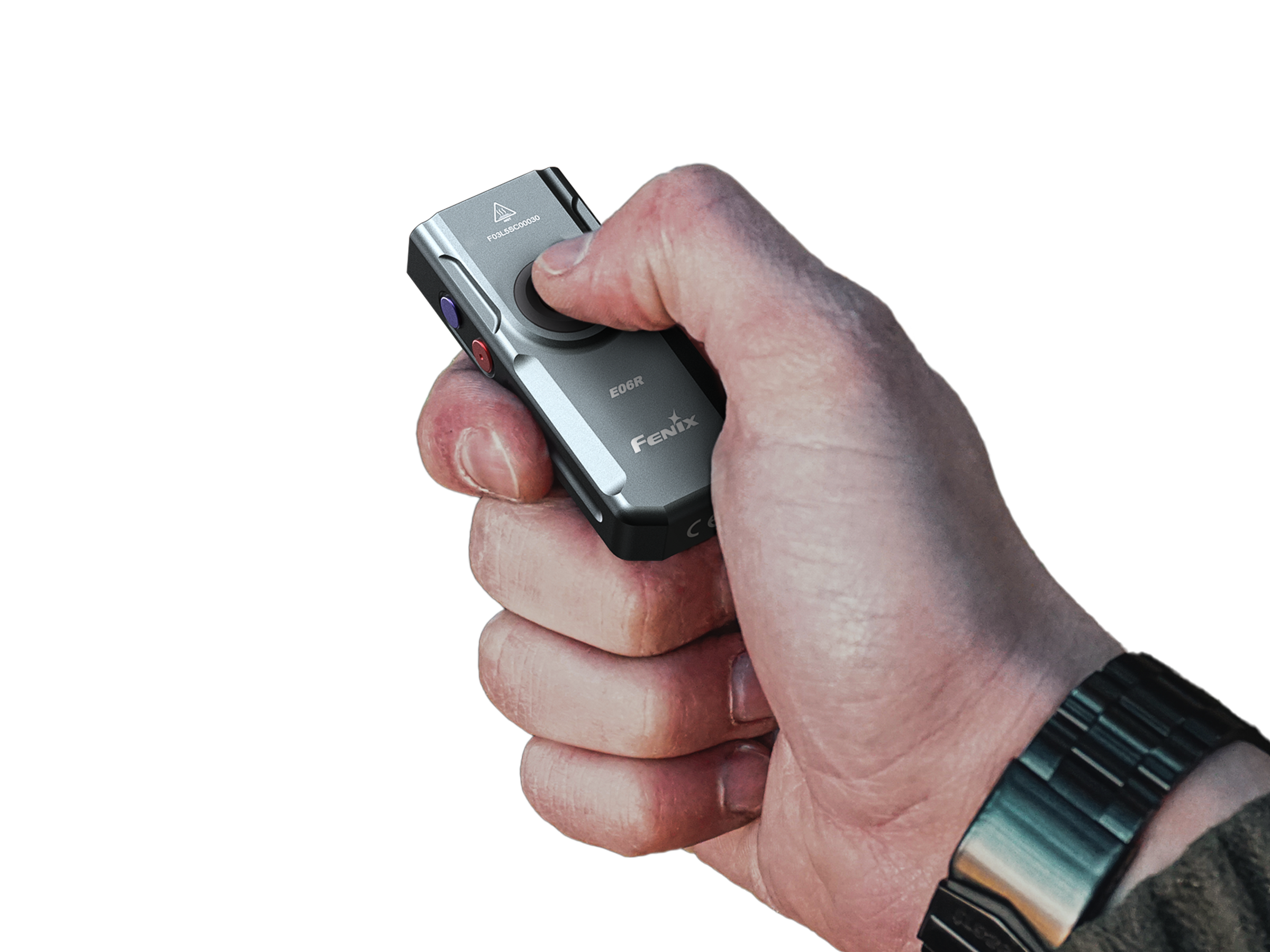 Fenix E06R Keychain Light with White, UV, and Red Laser Lights SpadezStore