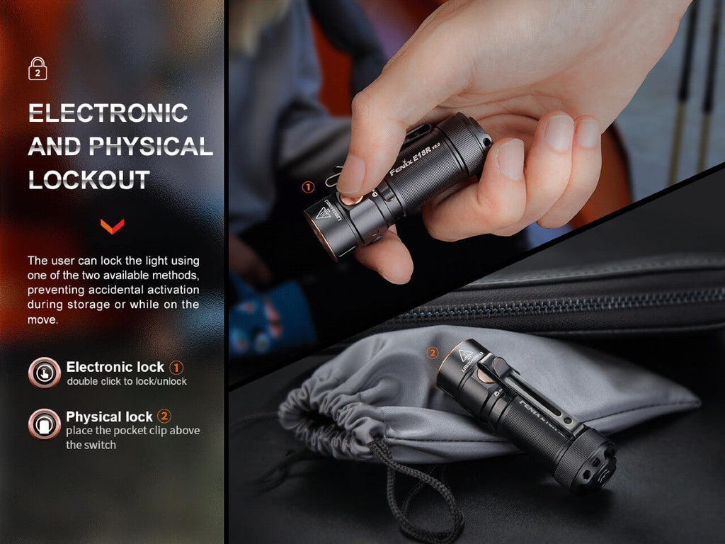 Fenix E18R V2 Rechargeable LED Flashlight SpadezStore
