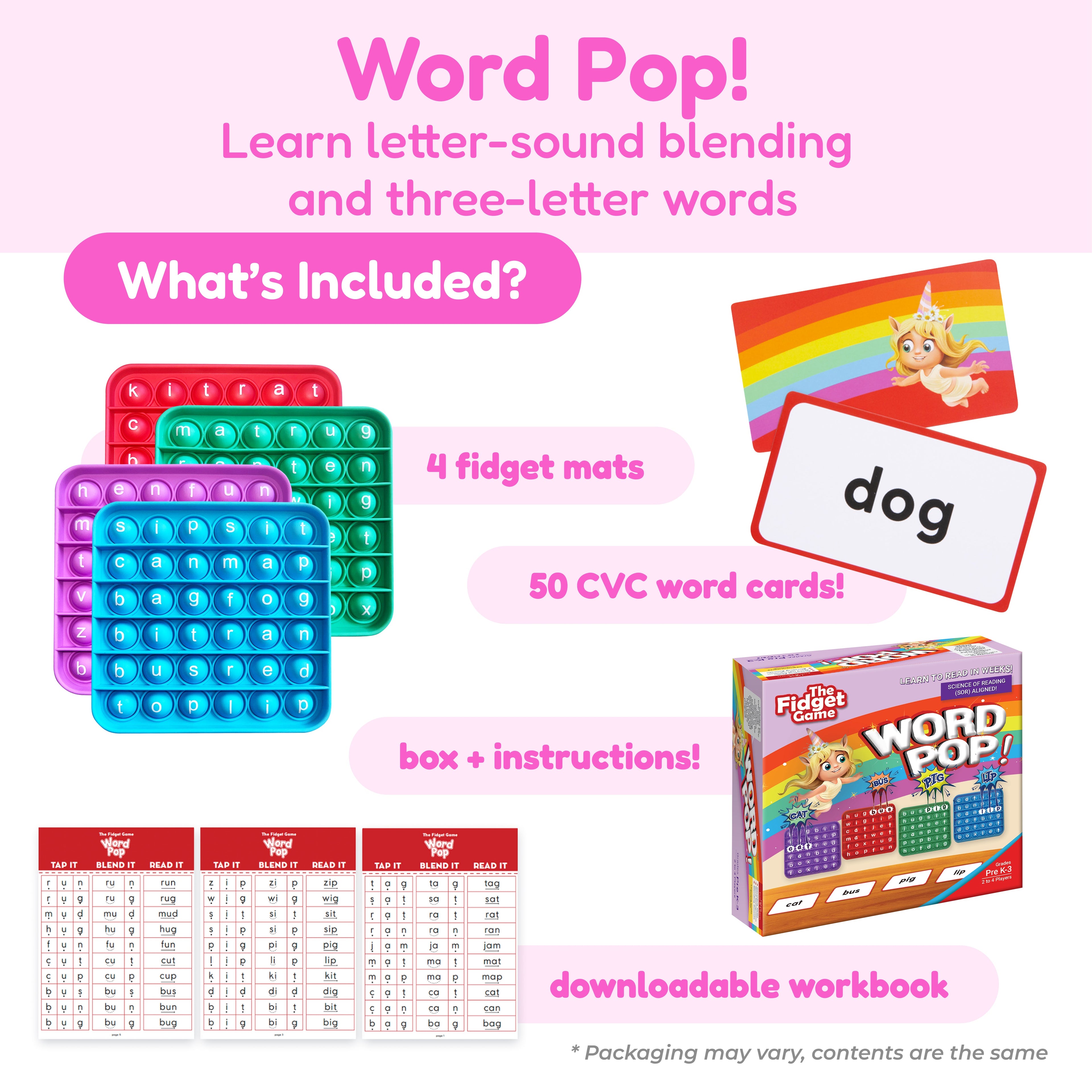 The Fidget Games First Words Bundle