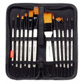 KINGART Studio Gold Nylon Brush Set - Acrylic & Watercolor - 12 Piece