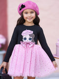 Mia Belle Girls L.O.L. SURPRISE! Posh Long Sleeved Glitter Tutu Dress SpadezStore