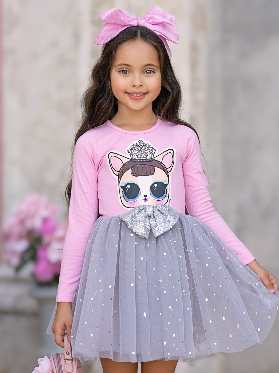 Mia Belle Girls L.O.L. SURPRISE! Miss Puppy Long Sleeved Glitter Tutu SpadezStore Mia Belle Girls L.O.L. SURPRISE! Miss Puppy Long Sleeved Glitter Tutu SpadezStore